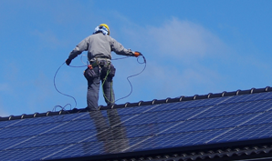 設置工事・電気工事開始